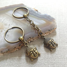 Load image into Gallery viewer, Buddha Keychain Key Ring or Zipper Pull - Buddhist Keychain