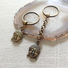 Load image into Gallery viewer, Buddha Keychain Key Ring or Zipper Pull - Buddhist Keychain