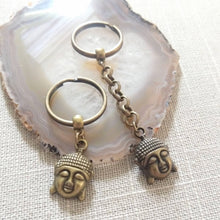 Load image into Gallery viewer, Buddha Keychain Key Ring or Zipper Pull - Buddhist Keychain