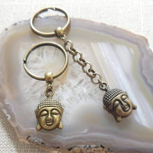 Load image into Gallery viewer, Buddha Keychain Key Ring or Zipper Pull - Buddhist Keychain