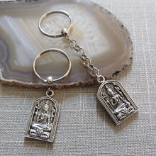 Load image into Gallery viewer, Shiva Ohm Keychain, Yoga Backpack Charm or Zipper Pull