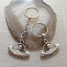 Load image into Gallery viewer, Alien UFO Keychain, Backpack or Purse Charm, Zipper Pull