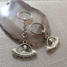 Load image into Gallery viewer, Alien UFO Keychain, Backpack or Purse Charm, Zipper Pull