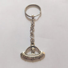 Load image into Gallery viewer, Alien UFO Keychain, Backpack or Purse Charm, Zipper Pull