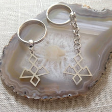 Load image into Gallery viewer, Owl Cave Twin Peaks Keychain, Backpack or Purse Charm, Zipper Pull