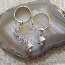 Load image into Gallery viewer, Tiny Magic Mushroom Keychain, Zipper Pull, Purse or Backpack Charm