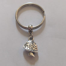 Load image into Gallery viewer, Tiny Magic Mushroom Keychain, Zipper Pull, Purse or Backpack Charm