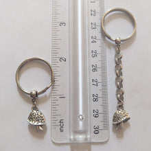 Load image into Gallery viewer, Tiny Magic Mushroom Keychain, Zipper Pull, Purse or Backpack Charm
