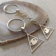 Load image into Gallery viewer, Illuminati All Seeing Eye Keychain, Backpack or Purse Charm