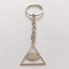Load image into Gallery viewer, Illuminati All Seeing Eye Keychain, Backpack or Purse Charm
