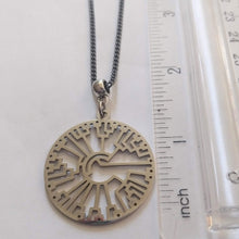 Load image into Gallery viewer, Phylogenetic Tree Necklace on Gunmetal Curb Chain, Mens Jewelry