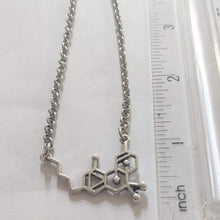 Load image into Gallery viewer, THC Molecule Necklace, Jewelry for Stoners Potheads, Marijuana Necklace