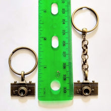 Load image into Gallery viewer, Vintage Camera Keychain, Backpack or Purse Charm, Zipper Pull