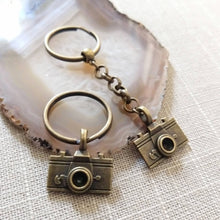 Load image into Gallery viewer, Vintage Camera Keychain, Backpack or Purse Charm, Zipper Pull
