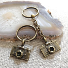 Load image into Gallery viewer, Vintage Camera Keychain, Backpack or Purse Charm, Zipper Pull