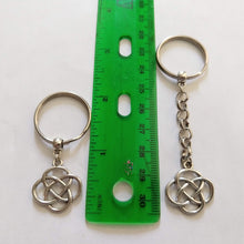Load image into Gallery viewer, Celtic Knot Triquetra Keychain or Zipper Pull, Irish Gaelic Gufts
