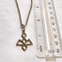 Load image into Gallery viewer, Twin Peaks Owl Cave Necklace on Silver Rolo Chain