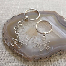 Load image into Gallery viewer, Midas Star Keychain, Reiki Backpack or Purse Charm, Zipper Pull