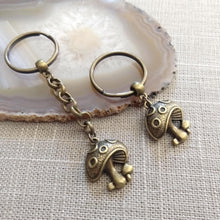Load image into Gallery viewer, Magic Mushroom Keychain, Backpack or Purse Charm, Zipper Pull, Key Fob Lanyards