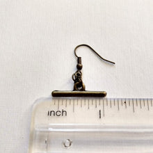 Load image into Gallery viewer, Minimalist Bar Earrings, Your Choice of Three Lengths, Dangle Drop Chain Earrings