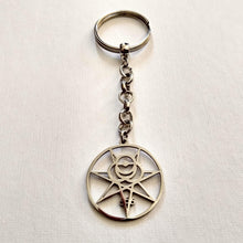 Load image into Gallery viewer, Aleister Crowley 666 Magick Keychain, Backpack or Purse Charm, Zipper Pull