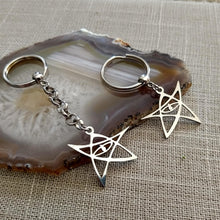 Load image into Gallery viewer, Cthulhu HP Lovecraft Keychain, Backpack or Purse Charm, Zipper Pull