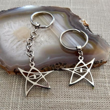 Load image into Gallery viewer, Cthulhu HP Lovecraft Keychain, Backpack or Purse Charm, Zipper Pull