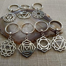 Load image into Gallery viewer, Chakra Keychain, Your Choice of Seven Chakras, Yoga Gifts