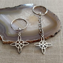 Load image into Gallery viewer, Witches Knot Keychain, Backpack or Purse Charm, Wiccan Zipper Pulls