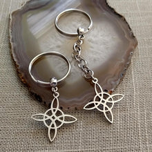 Load image into Gallery viewer, Witches Knot Keychain, Backpack or Purse Charm, Wiccan Zipper Pulls