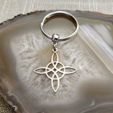 Load image into Gallery viewer, Witches Knot Keychain, Backpack or Purse Charm, Wiccan Zipper Pulls