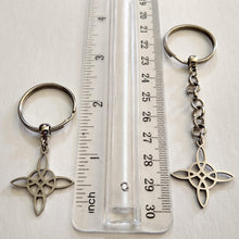 Load image into Gallery viewer, Witches Knot Keychain, Backpack or Purse Charm, Wiccan Zipper Pulls