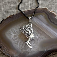 Load image into Gallery viewer, Queen Nefertiti Necklace, Egyptian Jewelry on Your Choice of Chains