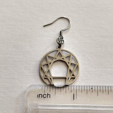 Load image into Gallery viewer, Enneagram of Personality Earrings,  Silver Fourth Way Dangle Drop Earrings