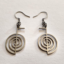 Load image into Gallery viewer, Cho Ku Rei Reiki Dangle Drop Earrings