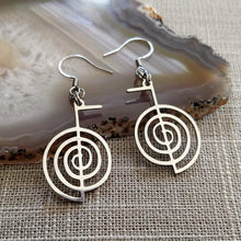 Load image into Gallery viewer, Cho Ku Rei Reiki Dangle Drop Earrings