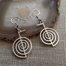 Load image into Gallery viewer, Cho Ku Rei Reiki Dangle Drop Earrings