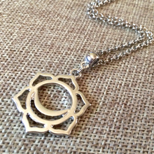 Load image into Gallery viewer, Sacral Chakra Charm Necklace, Yoga Jewelry