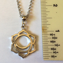 Load image into Gallery viewer, Sacral Chakra Charm Necklace, Yoga Jewelry
