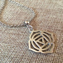 Load image into Gallery viewer, Root Chakra Charm Necklace, Yoga Jewelry