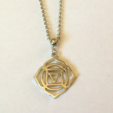 Load image into Gallery viewer, Root Chakra Charm Necklace, Yoga Jewelry