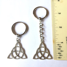 Load image into Gallery viewer, Celtic Knot Triquetra Keychain or Zipper Pull