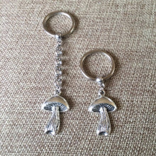 Load image into Gallery viewer, Magic Mushroom Keychain, Purse or Backpack Charm, Zipper Pull