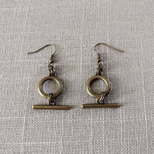 Load image into Gallery viewer, Bronze Minimalist Earrings - Dangle Drop Earrings