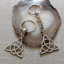 Load image into Gallery viewer, Celtic Knot Triquetra Keychain or Zipper Pull