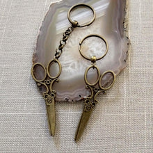 Load image into Gallery viewer, Beautician Scissors Keychain, Key Ring Fob Lanyard, Zipper Pull, Backpack or Purse Charms