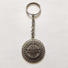 Load image into Gallery viewer, Sri Yanta Keychain, Yoga Zen Reiki Spiritual Meditation Keychain, Sacred Geometry