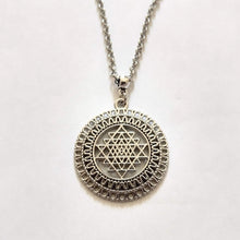 Load image into Gallery viewer, Sri Yanta Meditation Necklace on Rolo Chain - Yoga Jewelry