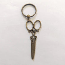 Load image into Gallery viewer, Beautician Scissors Keychain, Key Ring Fob Lanyard, Zipper Pull, Backpack or Purse Charms