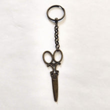 Load image into Gallery viewer, Beautician Scissors Keychain, Key Ring Fob Lanyard, Zipper Pull, Backpack or Purse Charms